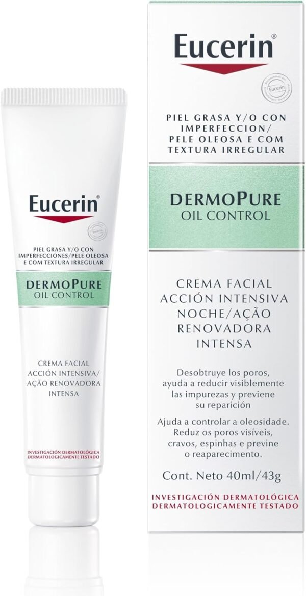 Eucerin Creme Facial – Dermo Pure Oil Control 40ml