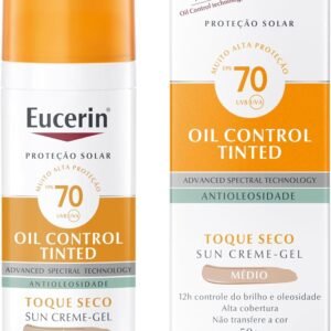 Eucerin, Protetor Solar Facial Oil Control Tinted com Cor FPS70 50g
