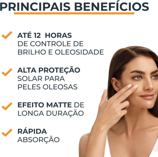 Eucerin, Protetor Solar Facial Oil Control Tinted com Cor FPS70 50g - Imagem 2