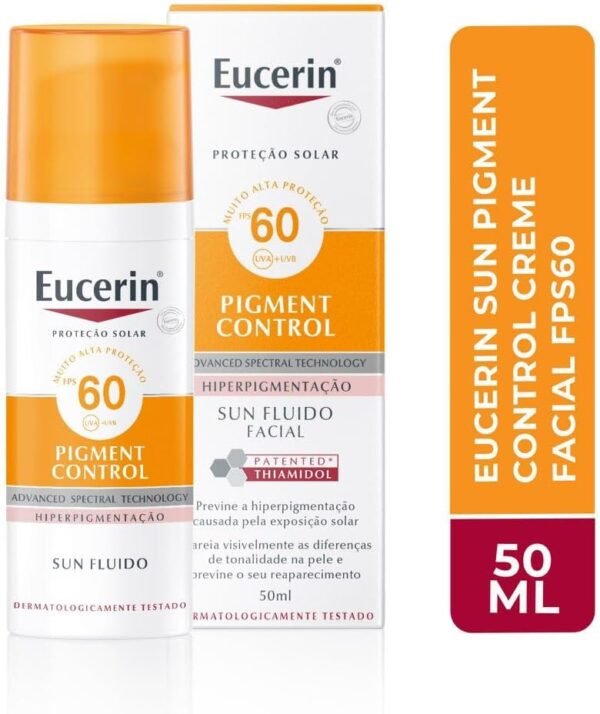 Eucerin Sun Pigment Control FPS 60 Protetor Solar Facial 50ml 50ml - Imagem 2