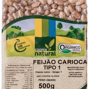 Feijão Carioca Orgânico 500g - Coopernatural