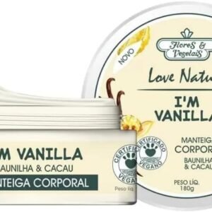 Flores & Vegetais Manteiga Hidratante Corporal Baunilha & Cacau 180G