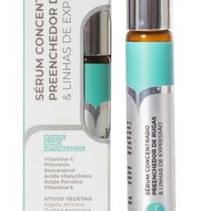 Fresh Femme Sérum Facial Reparador Concentrado, Preenchedor de Rugas, com Vitamina C, Ácido Hialurônico e Ativos Vegetais - 10 ml - Embalgem de aplicação prática e localizada