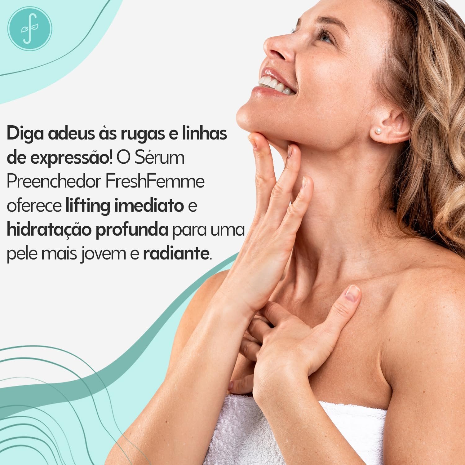 Fresh Femme Sérum Facial Reparador Concentrado, Preenchedor de Rugas, com Vitamina C, Ácido Hialurônico e Ativos Vegetais - 10 ml - Embalgem de aplicação prática e localizada 2 Fresh Femme Sérum Facial Reparador Concentrado, Preenchedor de Rugas, com Vitamina C, Ácido Hialurônico e Ativos Vegetais - 10 ml - Embalgem de aplicação prática e localizada - Imagem 2
