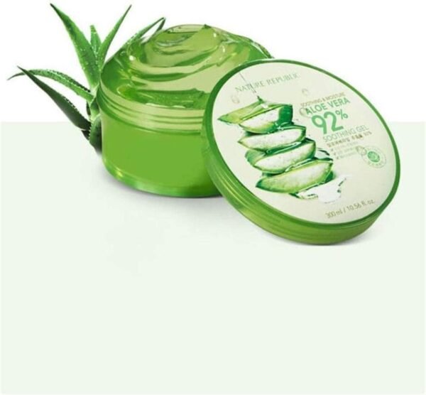 (GEL) - Nature Republic New Soothing & Moisture Aloe Vera 92% Gel, 310ml - Imagem 2