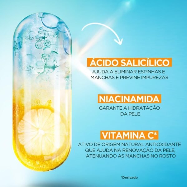 Garnier Uniform & Matte Hidratante Facial Toque Seco Antiacne 85 G - Imagem 2