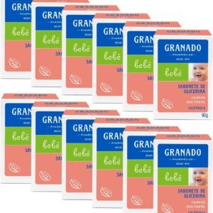 Granado Sabonete Glicerinado Bebê, Calêndula, 90g, 12 Unidades