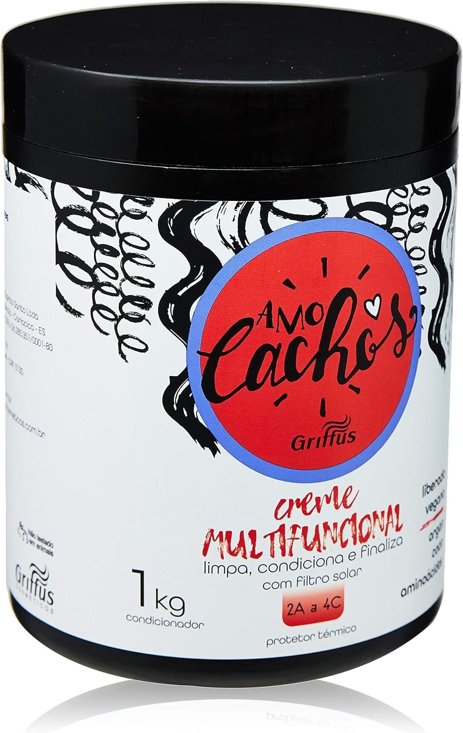 Griffus Creme Multifuncional Amo Cachos 1 Kg Cosméticos 1 Griffus Creme Multifuncional Amo Cachos 1 Kg Cosméticos