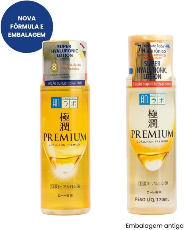 Hada Labo® Gokujyun Super Hyaluronic Lotion - Loção Hidratante facial com 8 tipos de Ácido Hialurônico e ingredientes de luxo - Hidratação e reparação profunda - Imagem 2