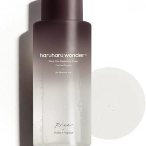 Haruharu Wonder Black Rice Hyaluronic Toner for Sensitive Skin, 10.1 fl oz / 300ml | Alcohol Free, Fragrance Free | Vegan, Cruelty Free, EWG-Green