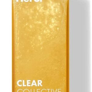 Hero Cosmetics Clear Collective Gel de limpeza esfoliante – Limpador facial de espuma diária suave, remove óleo e pele morta, sem fragrância e parabenos (150 ml)
