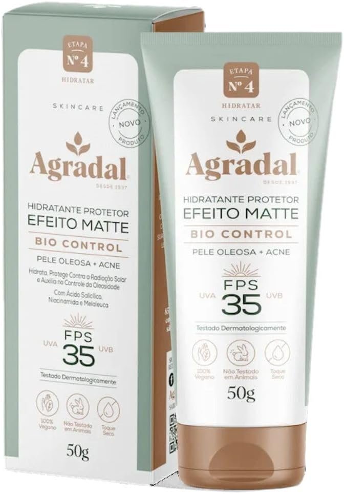 Hidratante Protetor Facial, FPS35, Efeito Matte, 50g Bio Control 1 Hidratante Protetor Facial, FPS35, Efeito Matte, 50g Bio Control