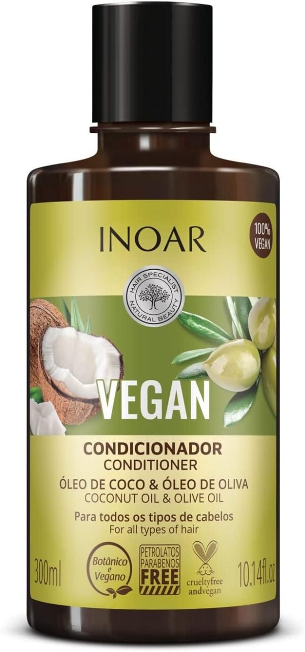 INOAR Condicionador Vegan 300Ml, Inoar, Incolor