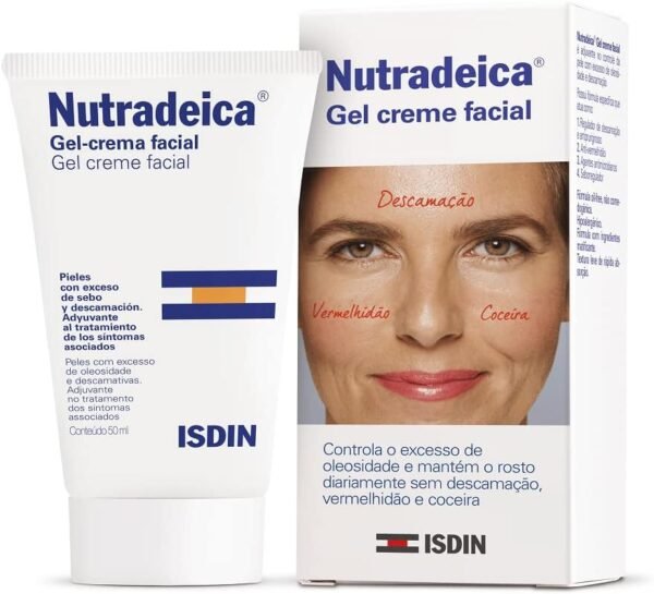 ISDIN Gel Creme Facial para Pele Descamativa Nutradeica - 50ml