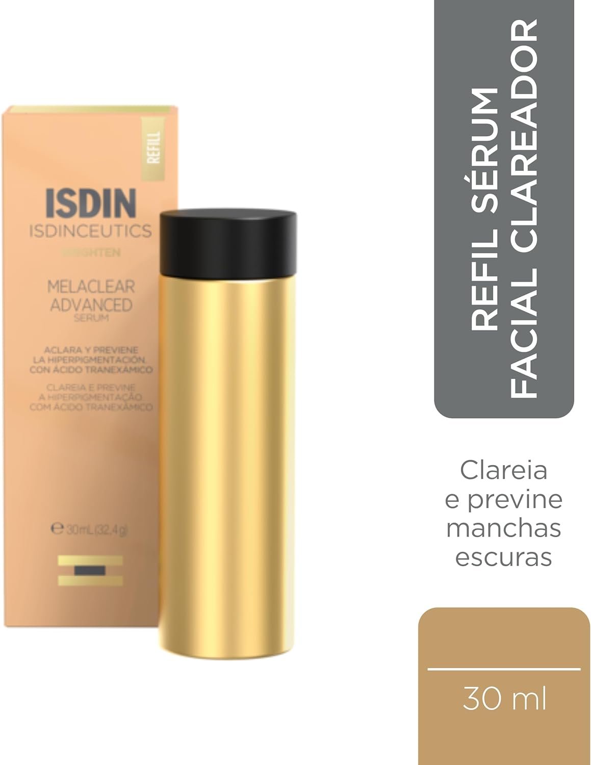 ISDIN Refil Sérum Facial Clareador Anti-Idade Isdinceutics Melaclear Advanced - 30 ml 2 ISDIN Refil Sérum Facial Clareador Anti-Idade Isdinceutics Melaclear Advanced - 30 ml - Imagem 2