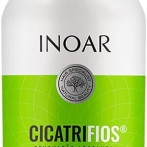 Inoar, Cicatrifios, Shampoo Reconstrutor, Hidratação Profunda e Redução de Volume, Pantenol, Creatina Vegetal e Rejucomplex®, Vegano – Para Cabelos Danificados ou Quebradiços, 1L
