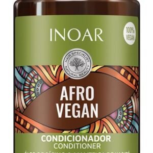Inoar Condicionador Afro Vegan com Óleo de Rícino e Manteiga de Karité 300 Ml, Inoar