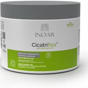 Inoar, Máscara Capilar CicatriFios – Hidratação, Brilho Intenso, Antifrizz e Recuperação dos Fios com Rejucomplex3-500g