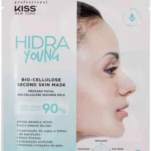 KISS NEW YORK professional Hidra Young - Máscara Facial Bio-Cellulose Segunda Pele
