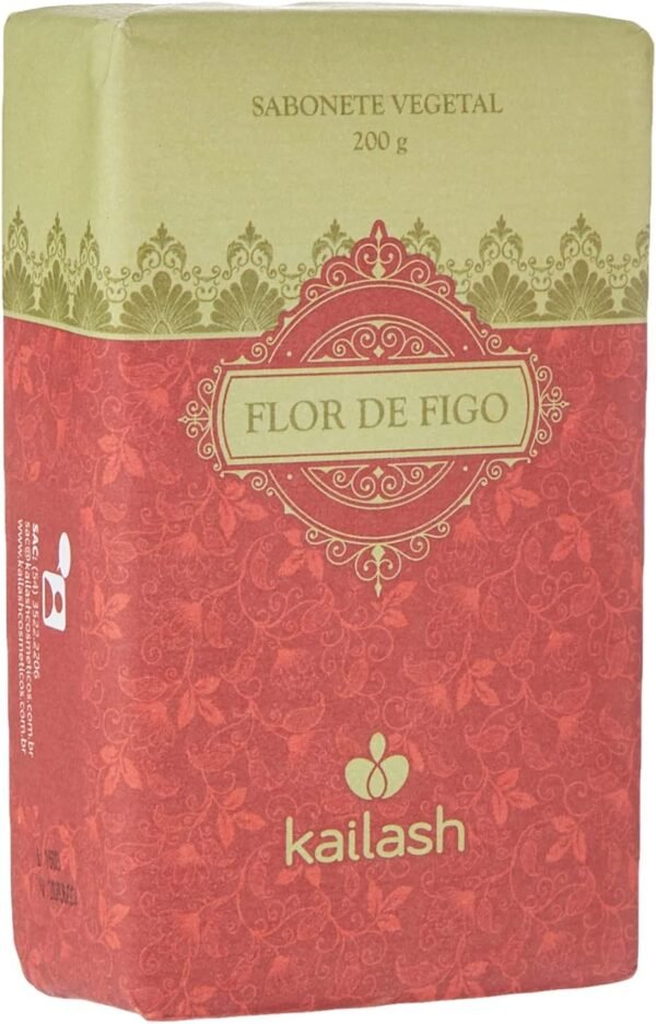 Kailash Cosméticos Sabonete Vegetal Em Barra Flor De Figo 200 G -