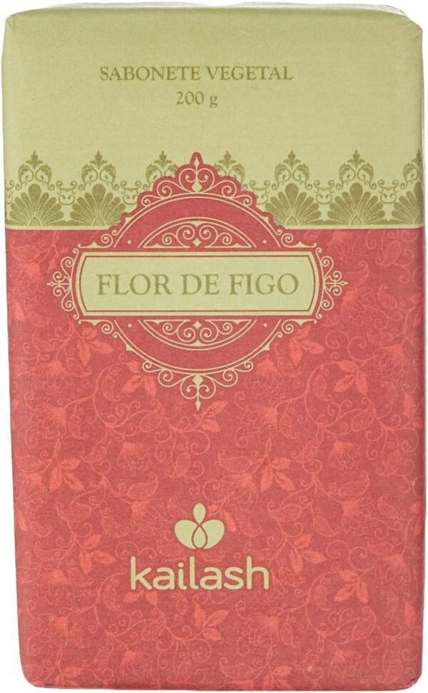 Kailash Cosméticos Sabonete Vegetal Em Barra Flor De Figo 200 G - - Imagem 2