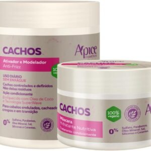 Kit Apse Cachos Ativador De Cachos + Mascara Hidratação Capilar Vegano