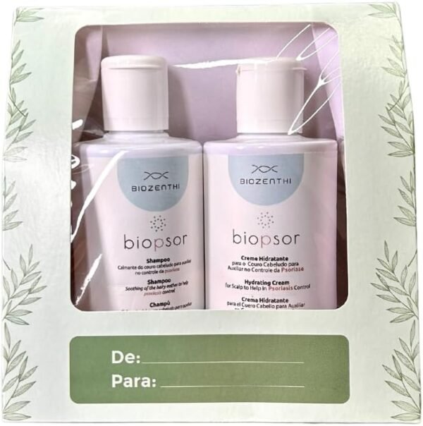 Kit Biopsor Couro Cabeludo - Controle da Psoríase - Shampoo + Creme Hidratante