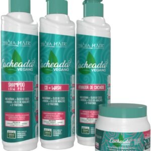 Kit Cacheada 4 Passo - Cuidado Completo para Cachos Definidos e Saudáveis 300ml