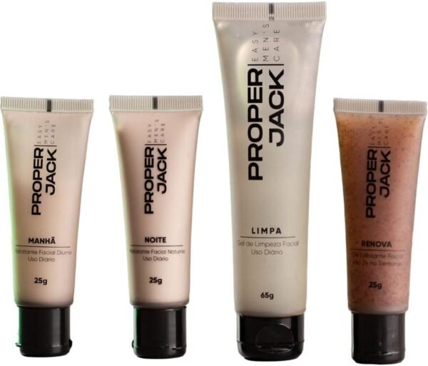 Kit Cuidado Facial - Proper Jack - Kit Skincare Masculino - Prevenção de Cravos e Espinhas e Saúde Geral da Pele - Imagem 2