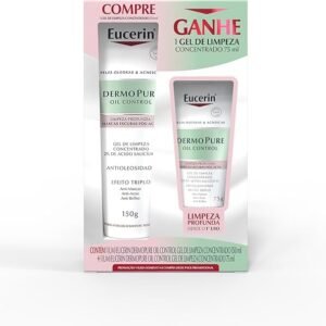 Kit Eucerin Gel de Limpeza Facial Concentrado 150ml + Gel de Limpeza Facial Concentrado 75ml