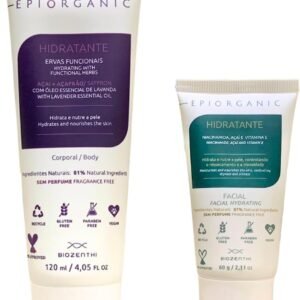 Kit Hidratante Facial e Corporal Epiorganic Natural Vegano
