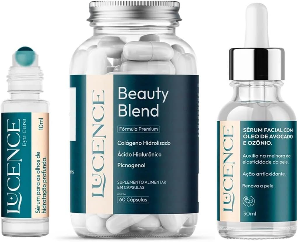 Kit Lucence Completo Sérum Eye Care + Sérum Facial + Vitamina Blend 1 Kit Lucence Completo Sérum Eye Care + Sérum Facial + Vitamina Blend