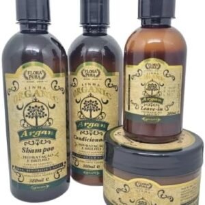Kit Organic capilar Argan 4 Peças flora pura
