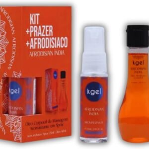 Kit Prazer Afrodisíaco Óleo + Aromatizador KGEL - Massagem Sex Shop Erótico