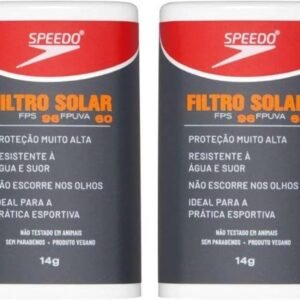 Kit Protetor Solar Incolor Speedo - Resistente Água Esporte Beleza Solar Maquiagem Sombra Radicais Livres Textura Pele, Pink Cheeks (Kit com 2 unidades)