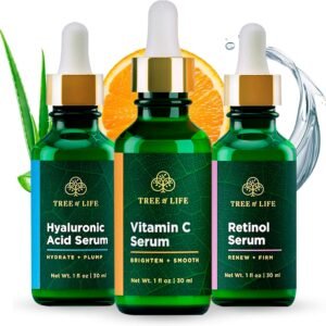 Kit Sérum Anti-Envelhecimento com 3 Produtos para O Rosto