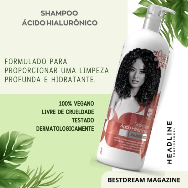 Kit Shampoo Condicionador E Gelatina Soul Power Pro Acido Hialuronico Hidratante Vegano Grande - Imagem 2