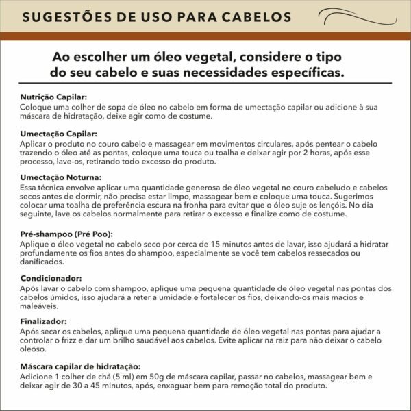 Kit Terapia Capilar - Óleos vegetais Alecrim, semente de Ojon e Rícino- 100 ML Cada - Imagem 2