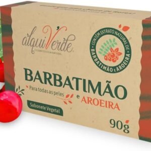 Kit com 6 Sabonetes Vegetal Alquiverde de Barbatimão com Aroeira 90g