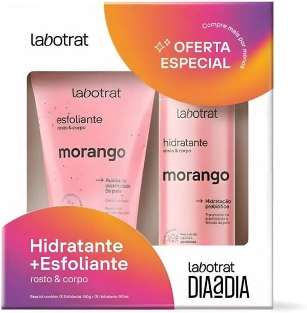 LABOTRAT KIT ESFOLIANTE 150G+HIDR 190ML MORANGO