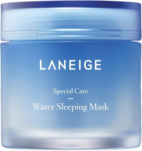 LANEIGE Water Sleeping Mask: Hydrate, Boost Clarity, and Visibly Brighten with Squalane & Sleep-Biome Technology, 2.4 fl. oz.