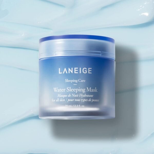 LANEIGE Water Sleeping Mask: Hydrate, Boost Clarity, and Visibly Brighten with Squalane & Sleep-Biome Technology, 2.4 fl. oz. - Imagem 2