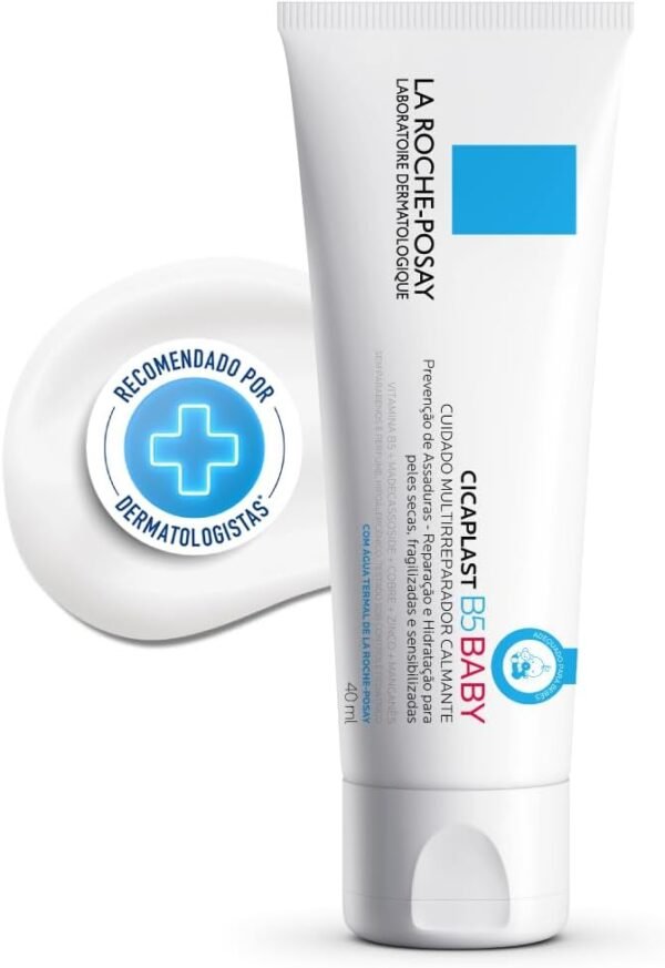 La Roche-Posay, Cicaplast B5 Baby Creme Multirreparador Calmante e Preventivo de Assaduras 40ml