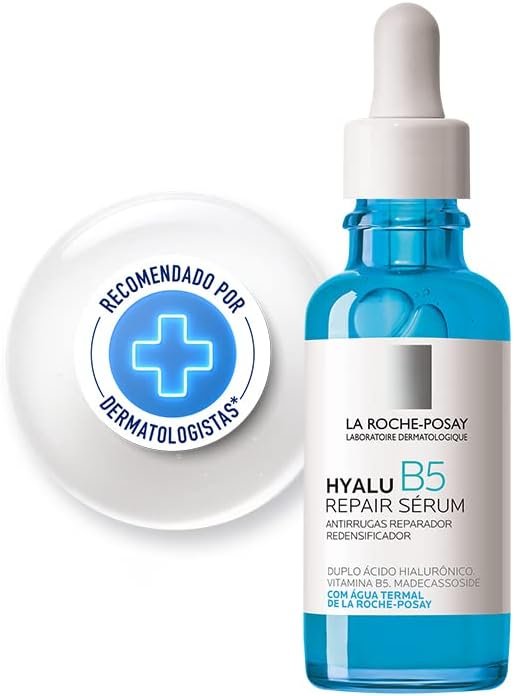 La Roche-Posay Hyalu B5 Sérum Antirrugas, Reparador Redensificador, Rugas e linhas finas, Ácido Hialurônico, Vitamina B5, Recupera elasticidade e volume 1 La Roche-Posay Hyalu B5 Sérum Antirrugas, Reparador Redensificador, Rugas e linhas finas, Ácido Hialurônico, Vitamina B5, Recupera elasticidade e volume