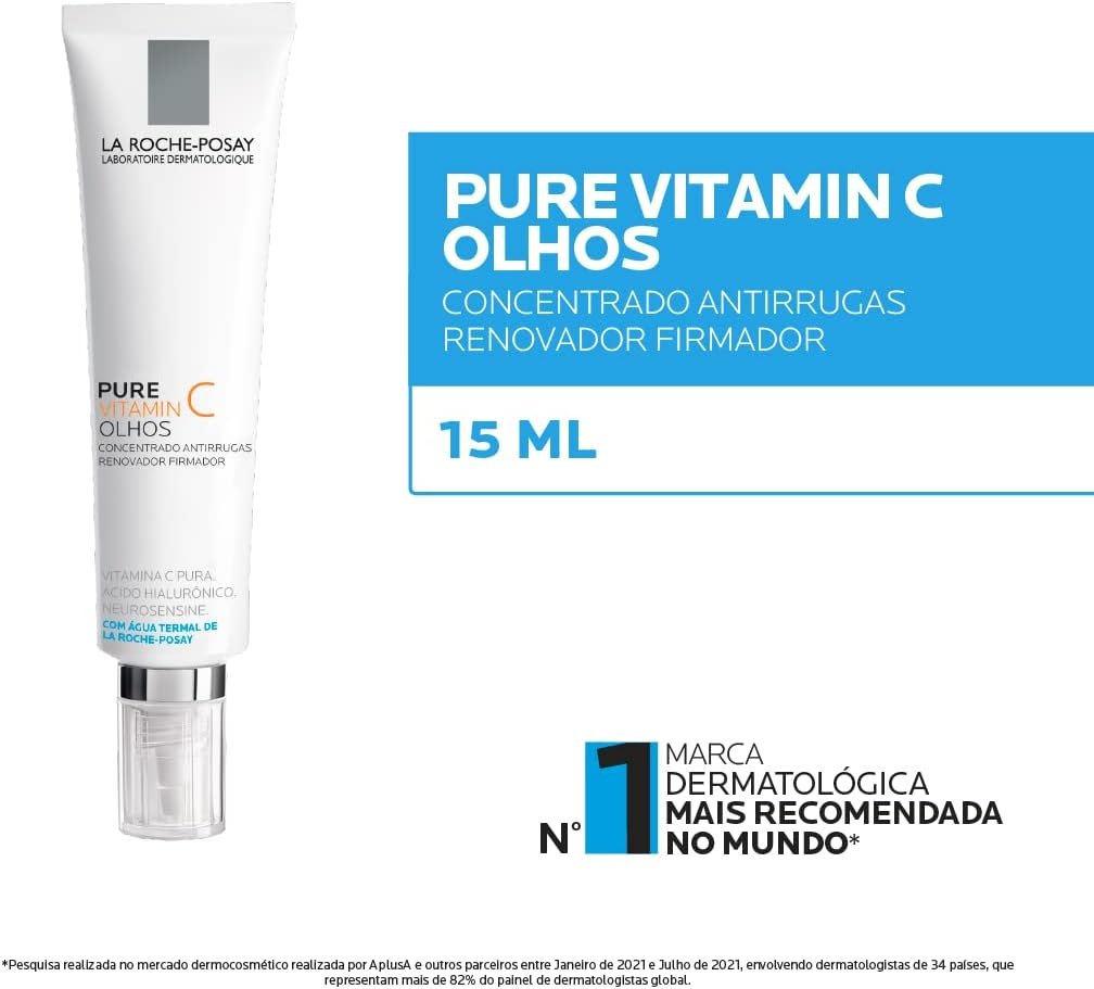 La Roche-Posay Pure Vitamin C Olhos 15Ml Vitamina C Pura Para Olhos Com Ácido Hialurônico 2 La Roche-Posay Pure Vitamin C Olhos 15Ml Vitamina C Pura Para Olhos Com Ácido Hialurônico - Imagem 2