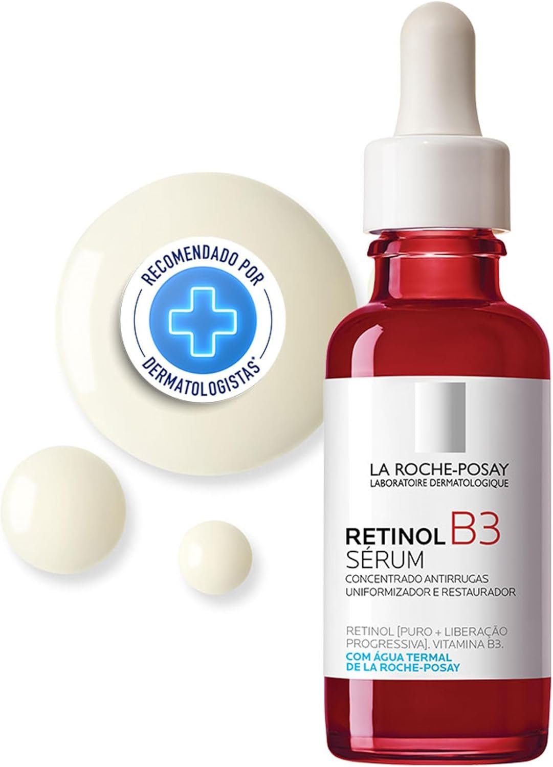 La Roche-Posay Retinol B3 Sérum Antirrugas, Retinol concentrado, Redução de rugas acentuadas, Vitamina B3 1 La Roche-Posay Retinol B3 Sérum Antirrugas, Retinol concentrado, Redução de rugas acentuadas, Vitamina B3