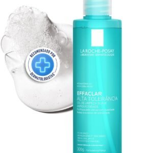 La Roche-posay Effaclar Gel Alta Tolerância. Gel de Limpeza Facial. Limpa a Pele Suavemente Reduzindo a Oleosidade e Eliminando o Brilho. Limpeza Facial. Pele Oleosa e Sensível. Caprylyl Glycol, Glicerina, PCA de Zinco.