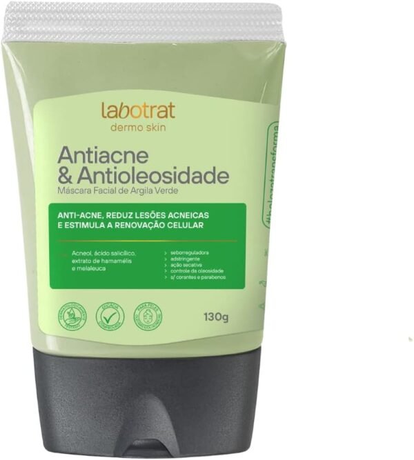 Labotrat Máscara Facial Argila Verde Antiacne - 130G