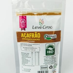Leve Crock Açafrão Orgânico Em Pó (Cúrcuma) Leve Croc 60G