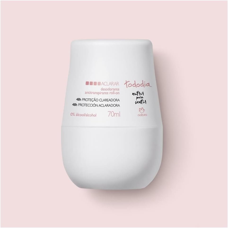 Linha Todo Dia (Aclarar) Natura - Desodorante Antitranspirante Roll-on 70 Ml - (Natura Every Day (Whitening) Collection - Antiperspirant Roll-on Deodorant 2.36 Fl Oz) 2 Linha Todo Dia (Aclarar) Natura - Desodorante Antitranspirante Roll-on 70 Ml - (Natura Every Day (Whitening) Collection - Antiperspirant Roll-on Deodorant 2.36 Fl Oz) - Imagem 2
